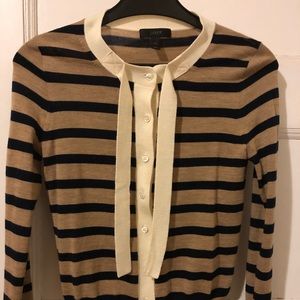 Light tan and navy blue Sweater